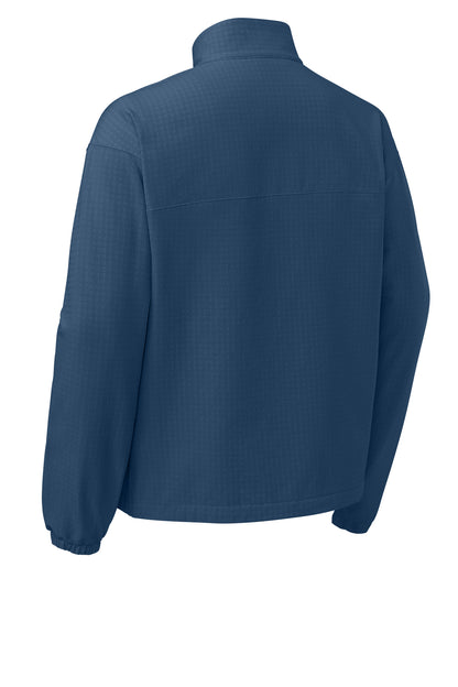 The North Face Mountain Horizon Jacket in Shady Blue, back flat