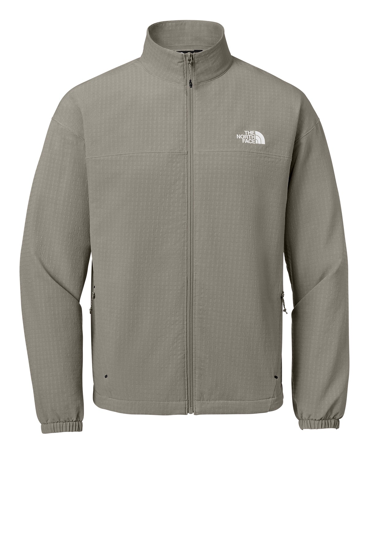 The North Face Mountain Horizon Jacket in Stone Slab Grey, front flat