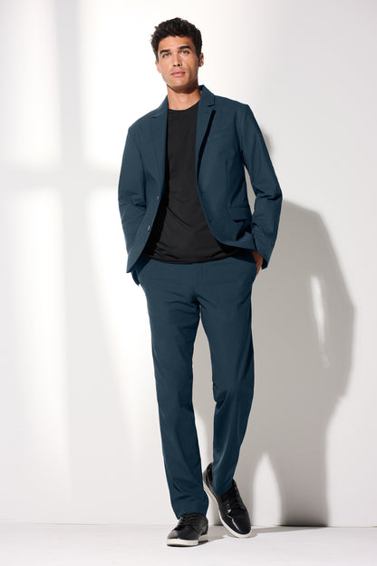 Mercer+Mettle Capital Tech Blazer in Storm Grey, view on model