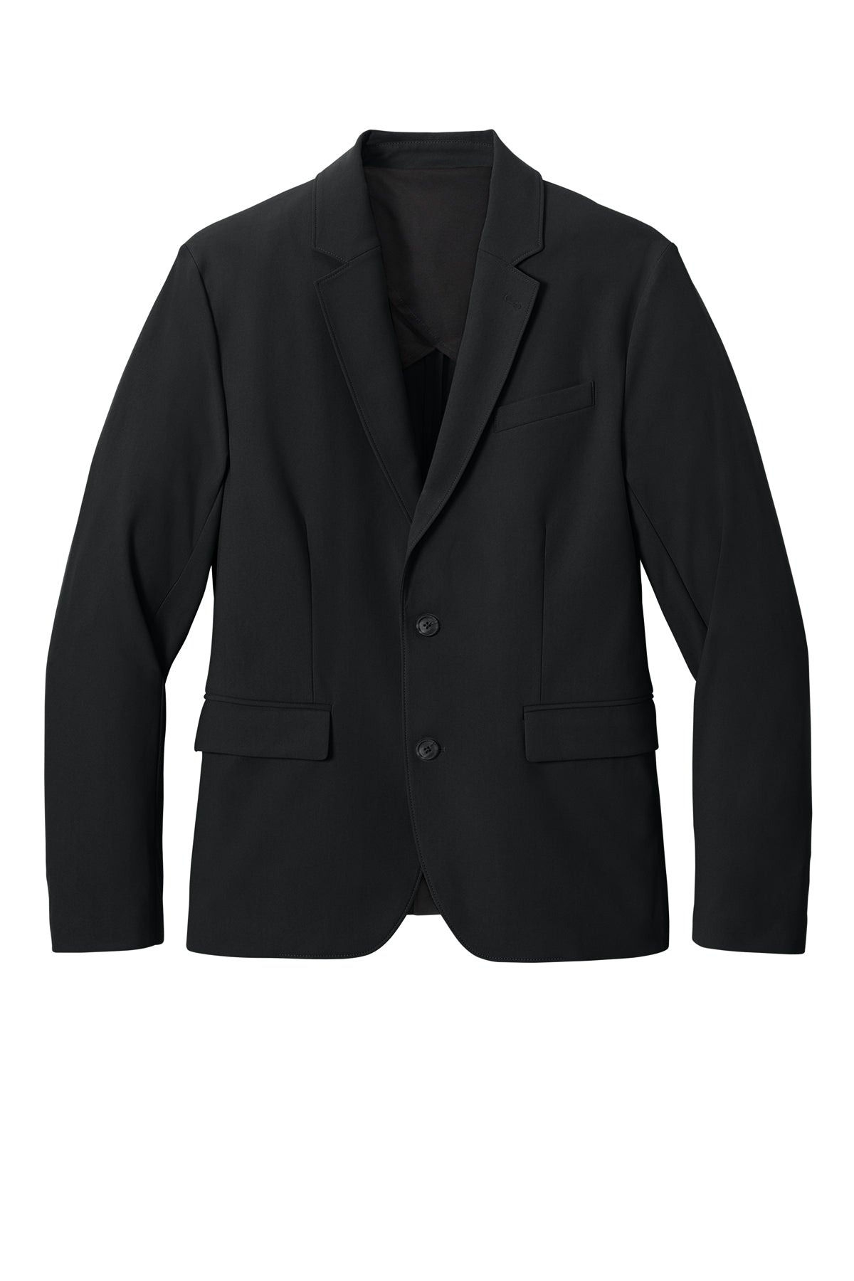 Mercer+Mettle Capital Tech Blazer in Deep Black, front flat