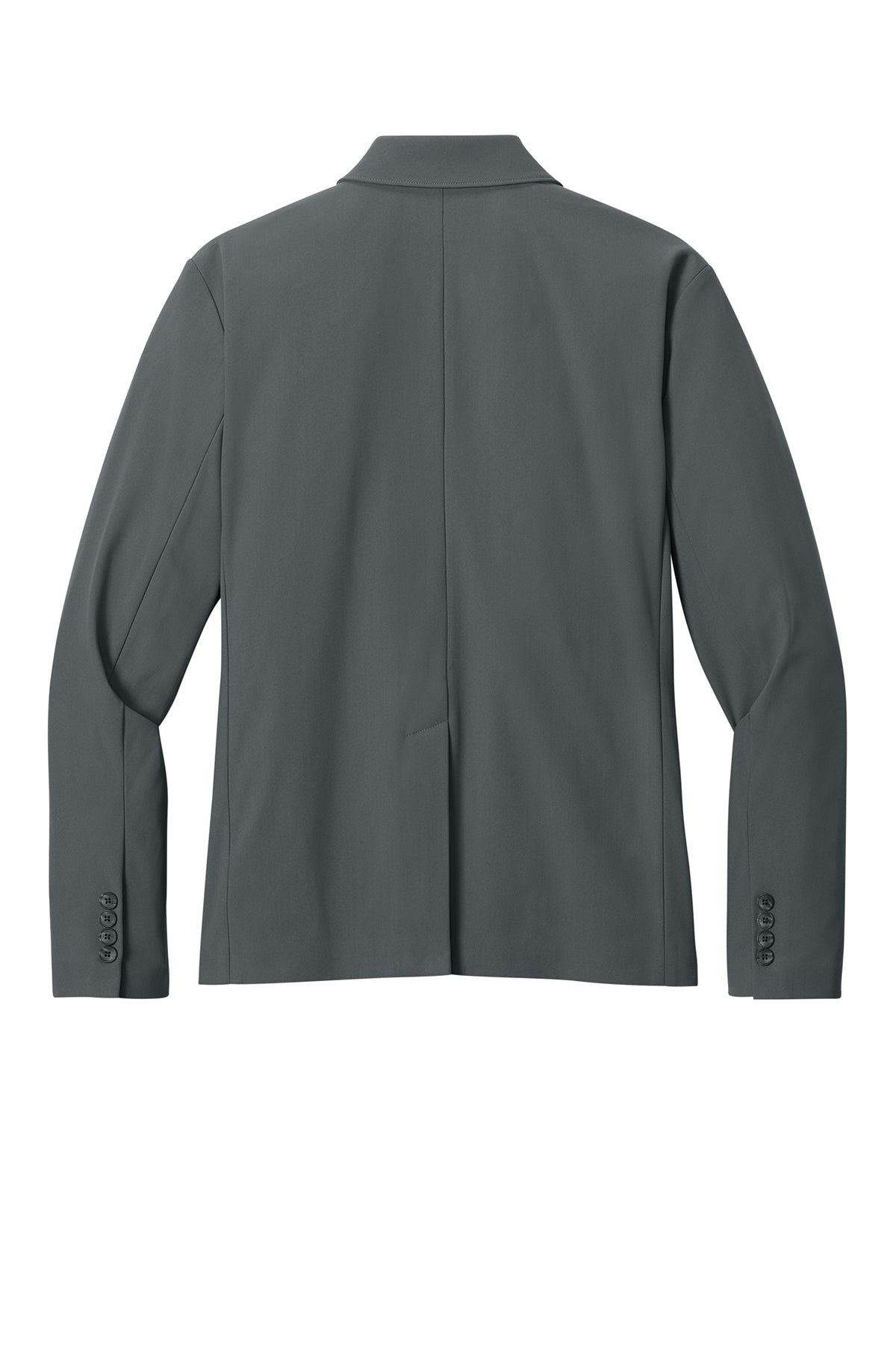 Mercer+Mettle Capital Tech Blazer in Storm Grey, back flat