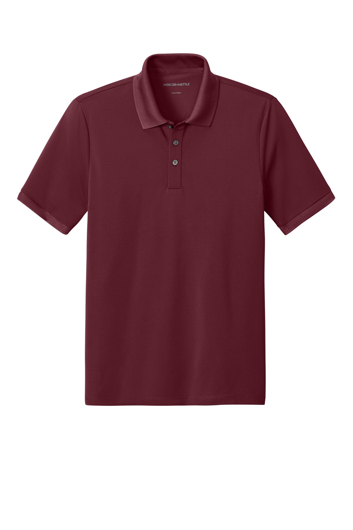 Mercer+Mettle Everyday Performance Polo in Burgundy, front flat
