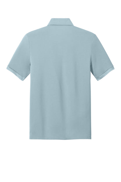 Mercer+Mettle Everyday Performance Polo in Celestial Blue, back flat