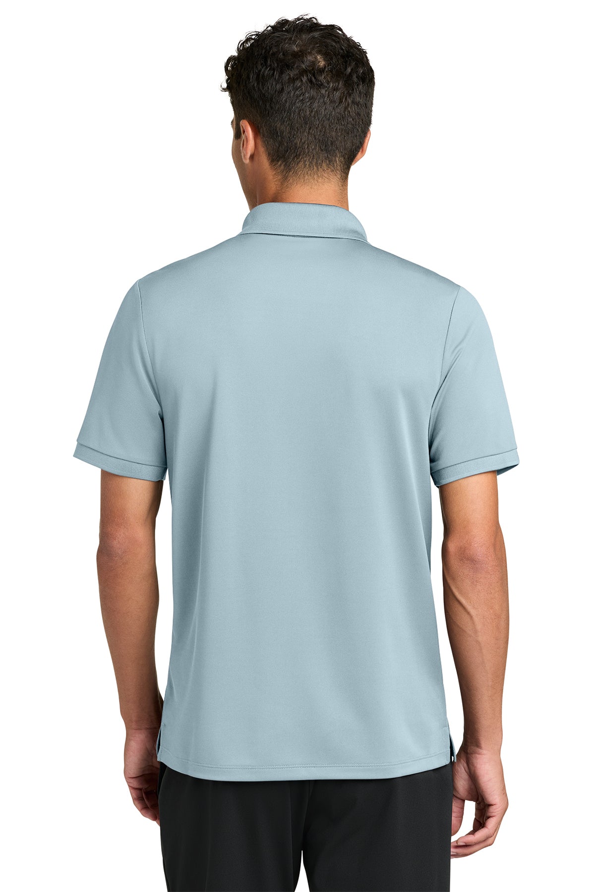 Mercer+Mettle Everyday Performance Polo in Celestial Blue, back on model