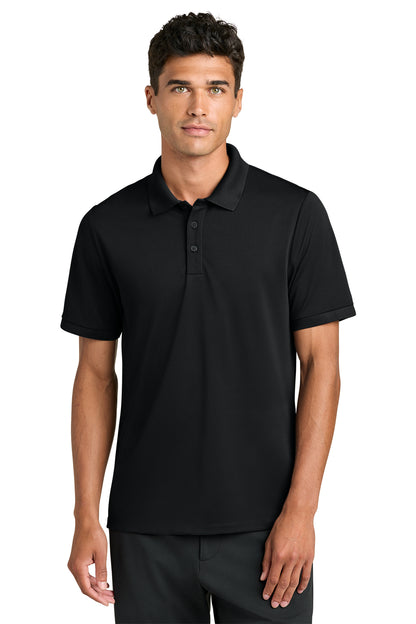 Mercer+Mettle Everyday Performance Polo in Deep Black, front on model