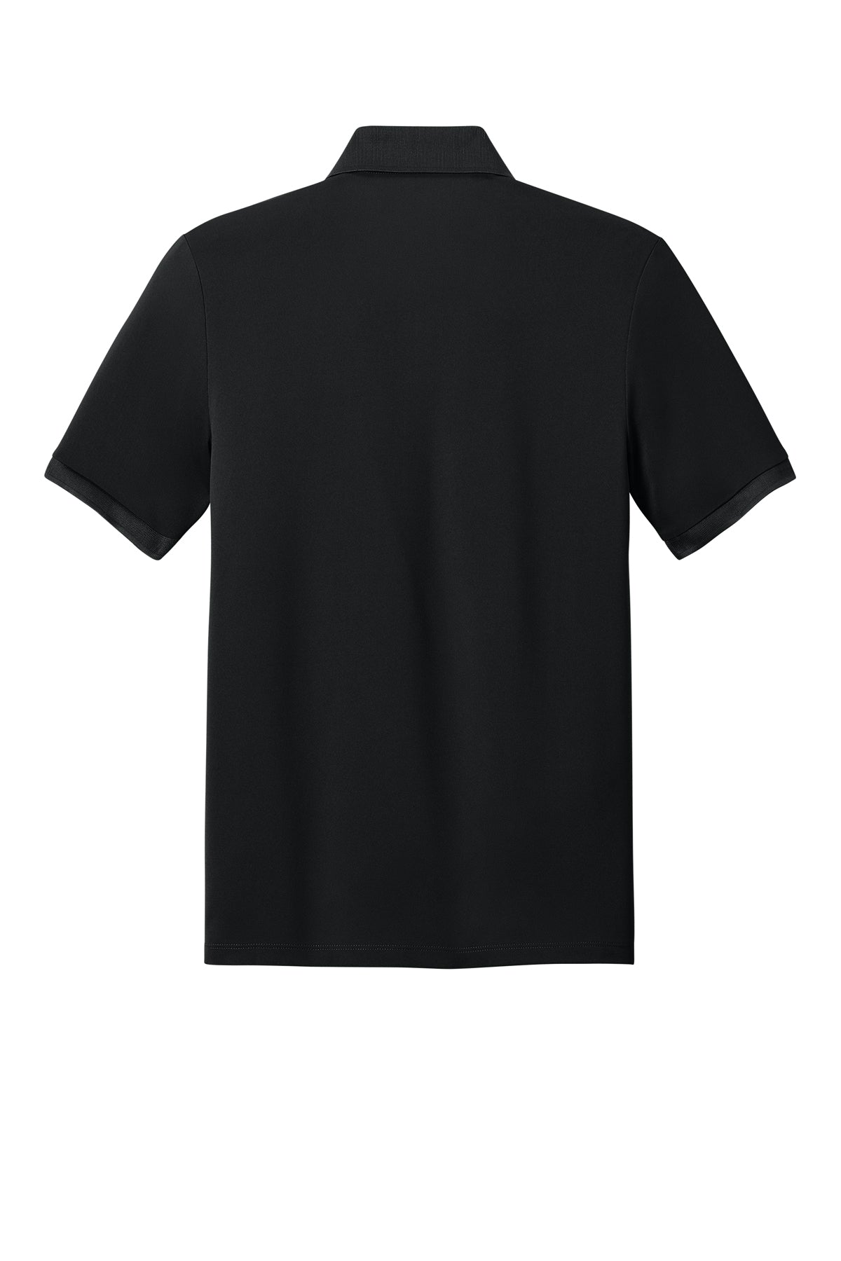 Mercer+Mettle Everyday Performance Polo in Deep Black, back flat