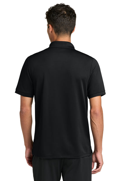 Mercer+Mettle Everyday Performance Polo in Deep Black, back on model