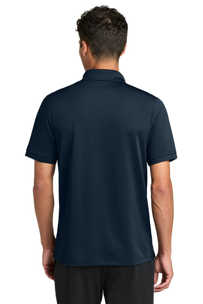 Mercer+Mettle Everyday Performance Polo in Night Navy, back on model