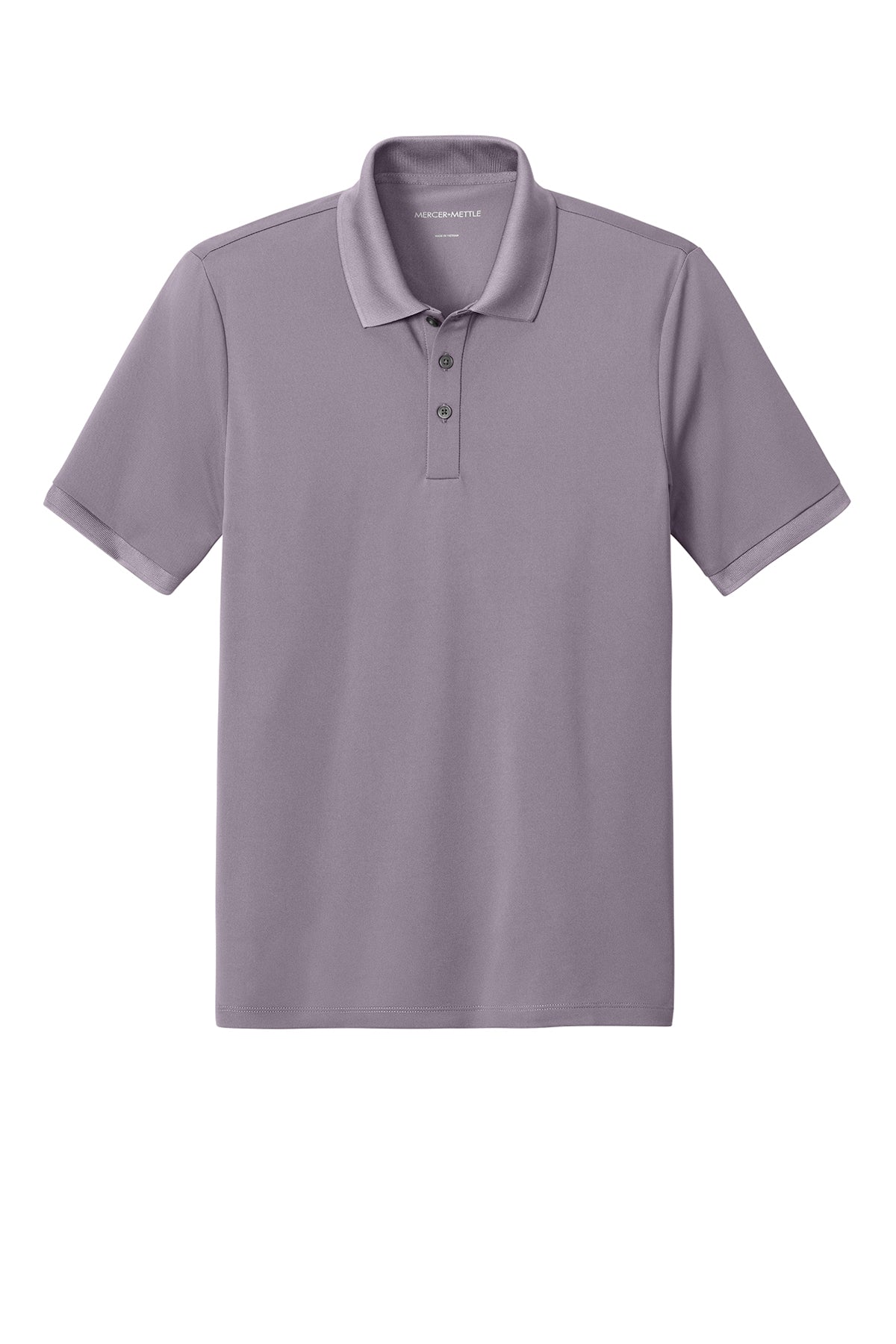 Mercer+Mettle Everyday Performance Polo in Purple Ash, front flat
