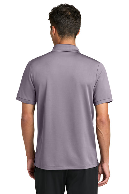 Mercer+Mettle Everyday Performance Polo in Purple Ash, back on model