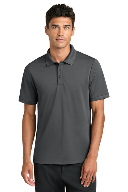 Mercer+Mettle Everyday Performance Polo in Storm Grey, front on model