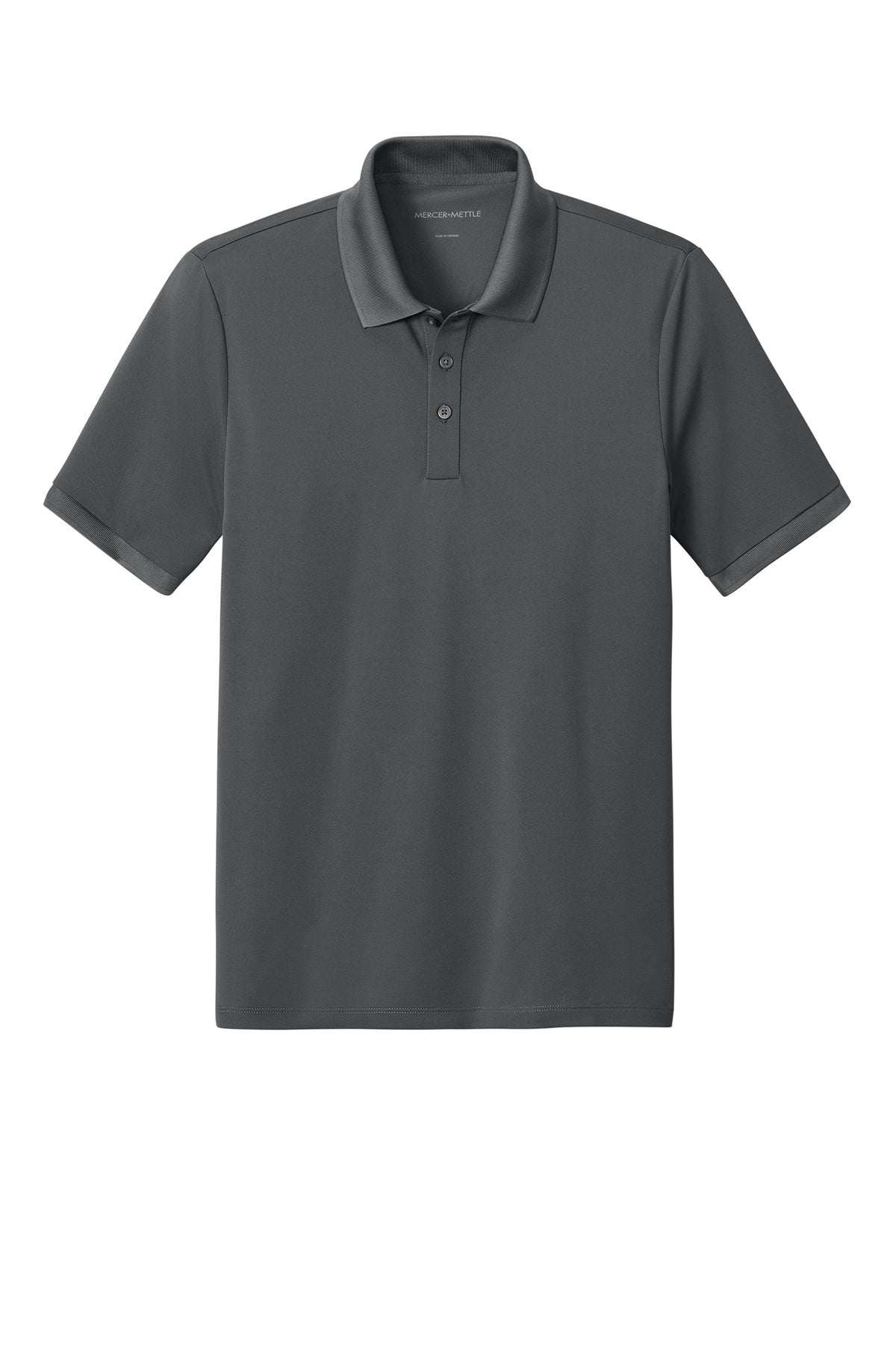 Mercer+Mettle Everyday Performance Polo in Storm Grey, front flat