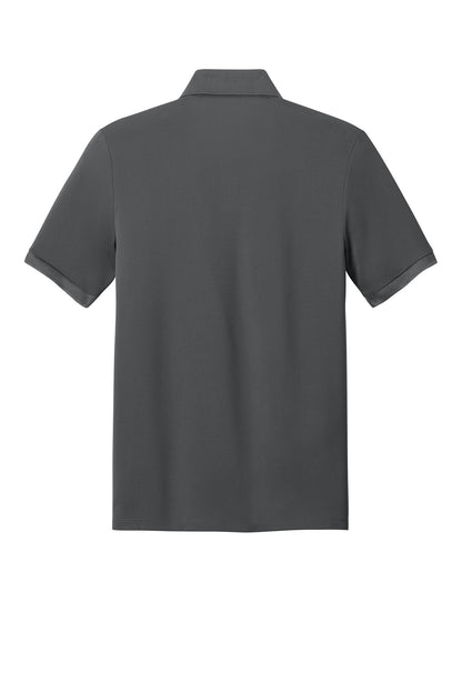 Mercer+Mettle Everyday Performance Polo in Storm Grey, back flat