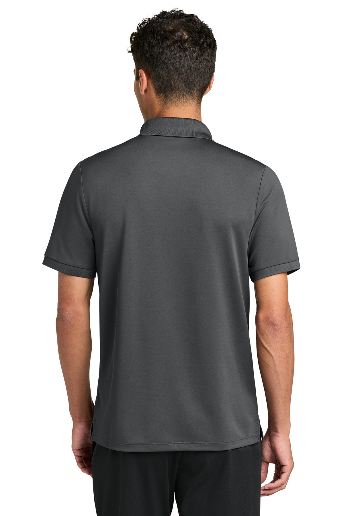 Mercer+Mettle Everyday Performance Polo in Storm Grey, back on model