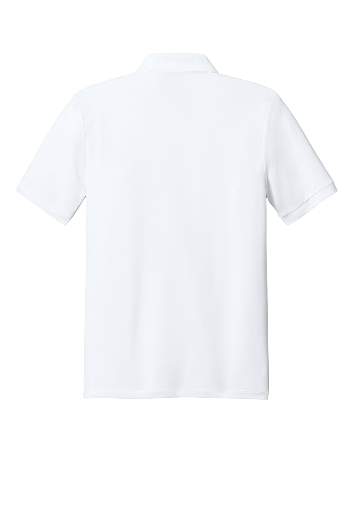 Mercer+Mettle Everyday Performance Polo in White, back flat
