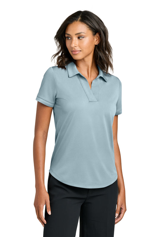Mercer+Mettle Women’s Everyday Performance Polo in Celestial Blue, front on model