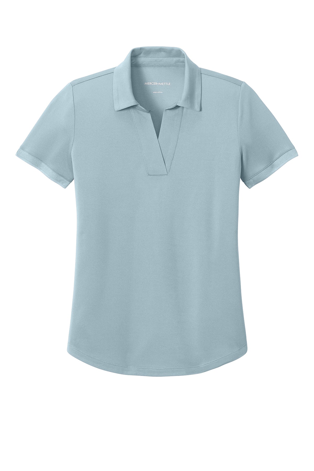 Mercer+Mettle Women’s Everyday Performance Polo in Celestial Blue, front flat