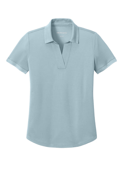 Mercer+Mettle Women’s Everyday Performance Polo in Celestial Blue, front flat
