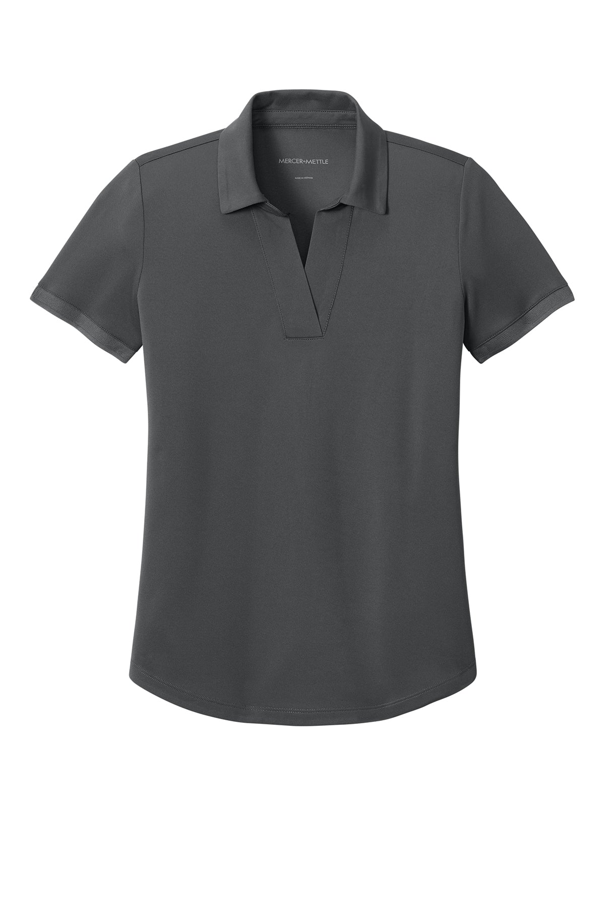 Mercer+Mettle Women’s Everyday Performance Polo in Storm Grey, front flat