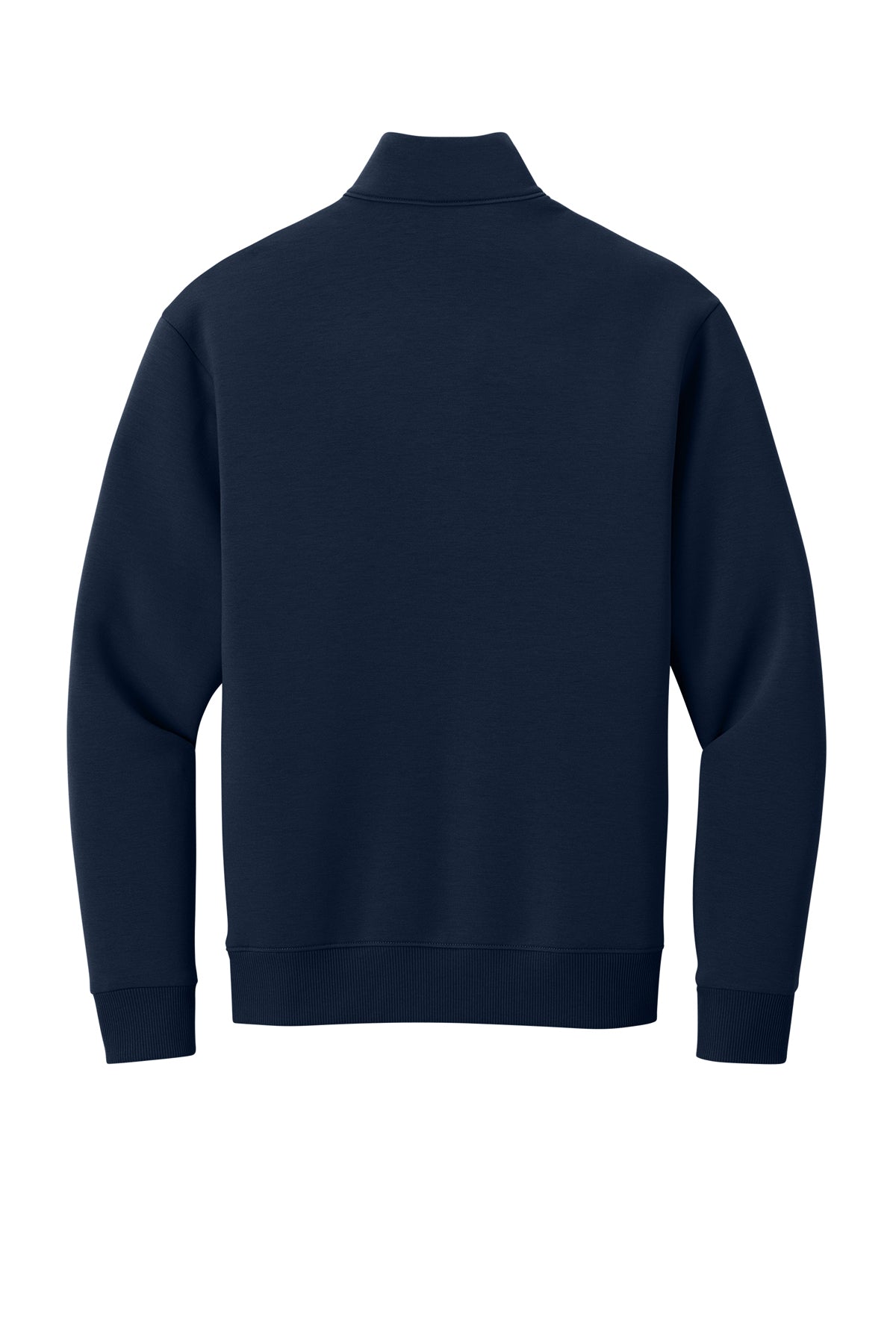 Mercer+Mettle Soft Spacer 1/4-Zip in Night Navy, back flat