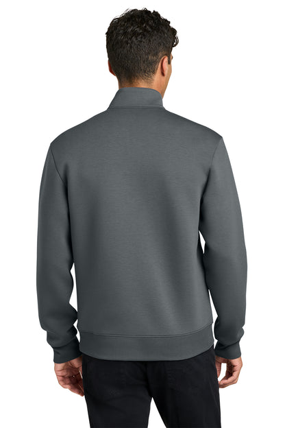 Mercer+Mettle Soft Spacer 1/4-Zip in Storm Grey, back on model