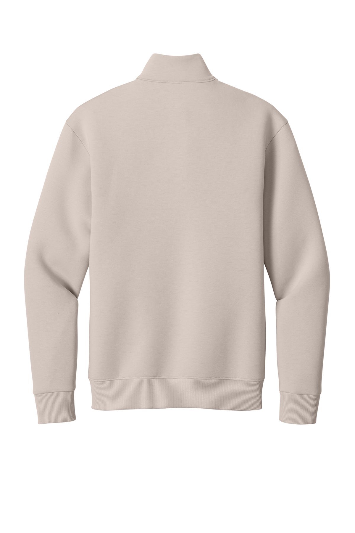 Mercer+Mettle Soft Spacer 1/4-Zip in Warm Quartz, back flat