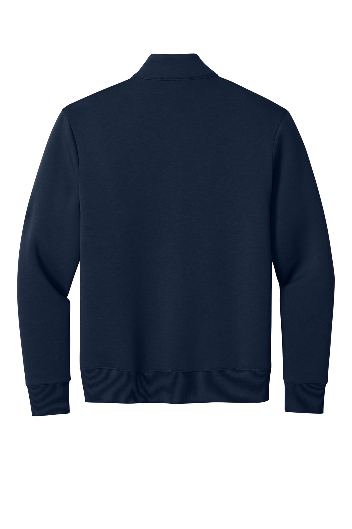 Mercer+Mettle Soft Spacer Full-Zip in Night Navy, back flat