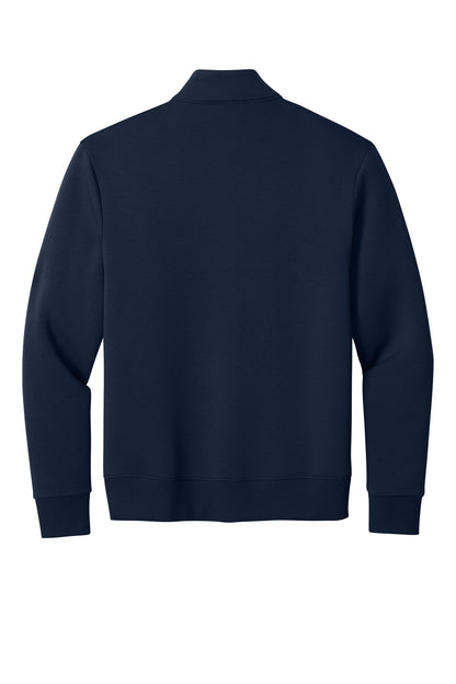 Mercer+Mettle Soft Spacer Full-Zip in Night Navy, back flat