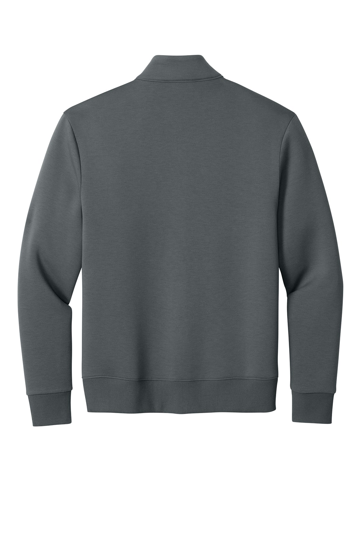 Mercer+Mettle Soft Spacer Full-Zip in Storm Grey, back flat