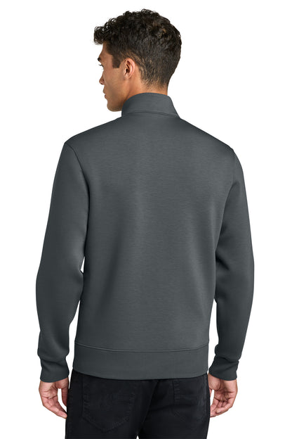 Mercer+Mettle Soft Spacer Full-Zip in Storm Grey, back on model