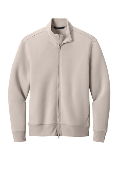 Mercer+Mettle Soft Spacer Full-Zip in Warm Quartz, front flat