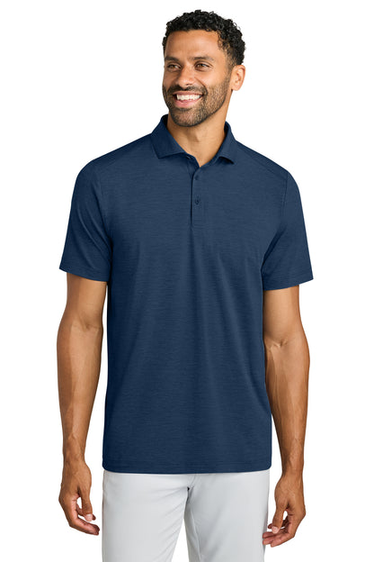 TravisMathew Onward Polo in Navy Heather, front on model