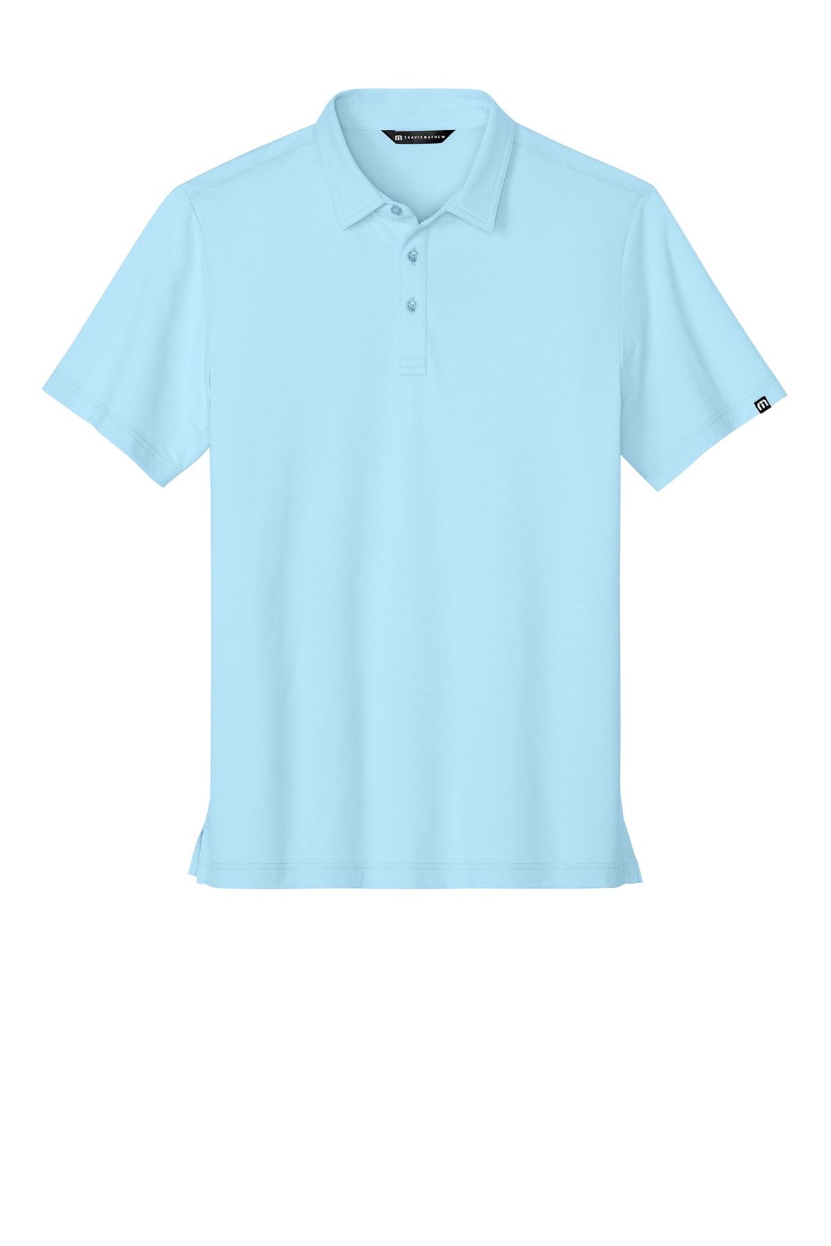 TravisMathew Crestview Polo in Dream Blue, front flat