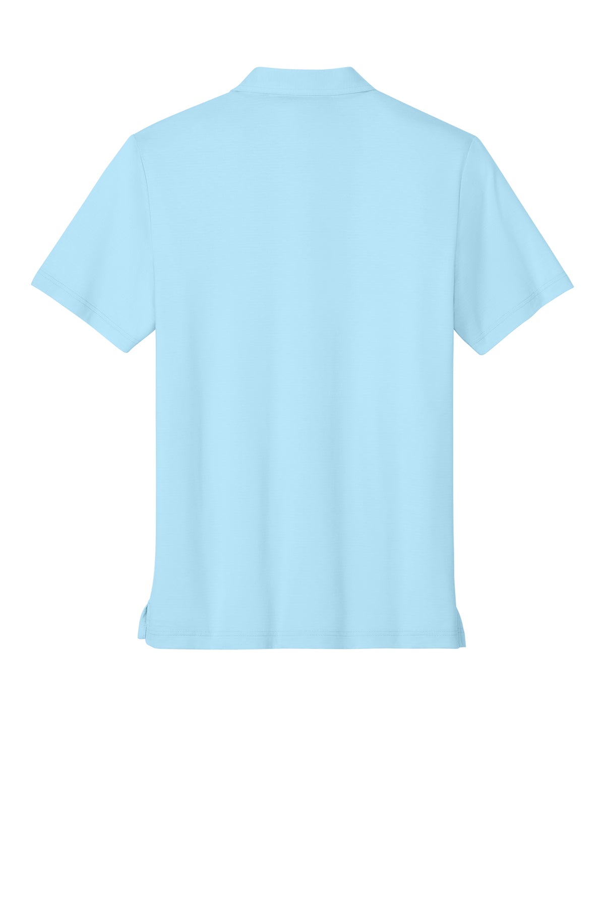 TravisMathew Crestview Polo in Dream Blue, back flat