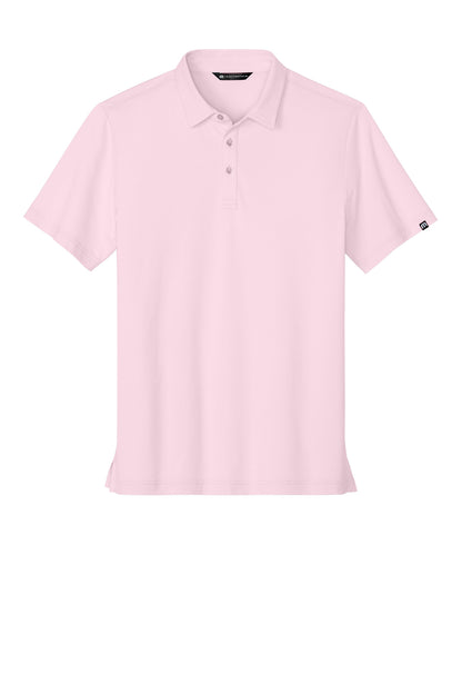 TravisMathew Crestview Polo in Stone Pink, front flat