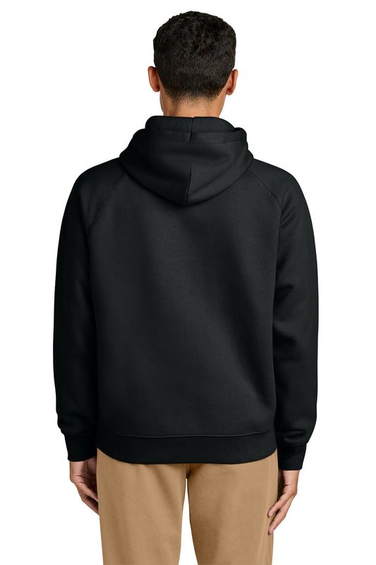 Stanley/Stella Unisex Striker Hooded Sweatshirt in Black, back on model