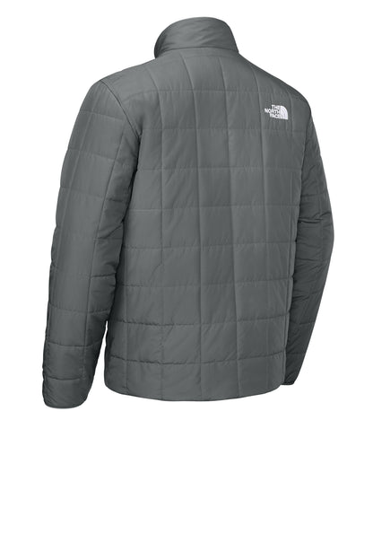 The North Face Iron Drift Quilted Jacket in Smoked Pearl Grey, back flat