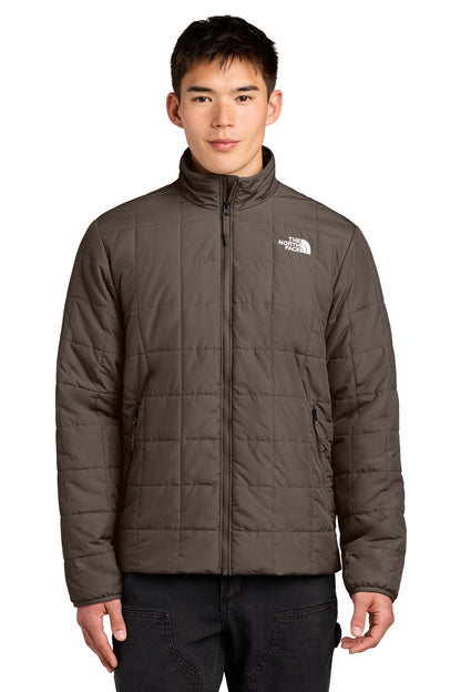 The North Face Iron Drift Quilted Jacket in Smokey Brown, front on model