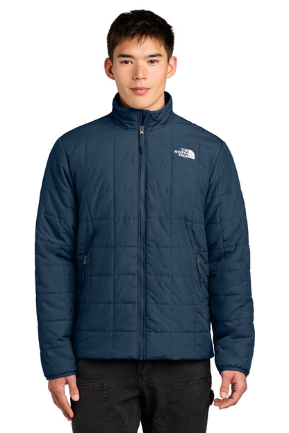 The North Face Iron Drift Quilted Jacket in Summit Navy, front on model