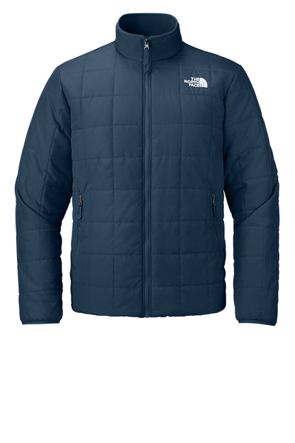 The North Face Iron Drift Quilted Jacket in Summit Navy, front flat