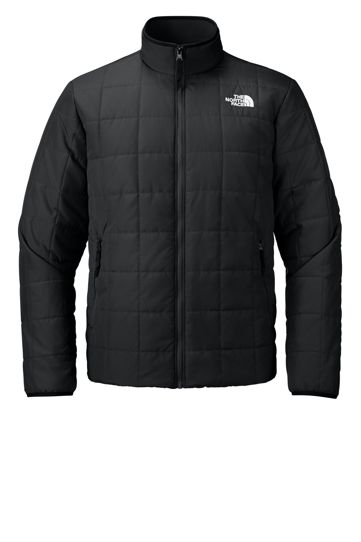 The North Face Iron Drift Quilted Jacket in TNF Black, front flat