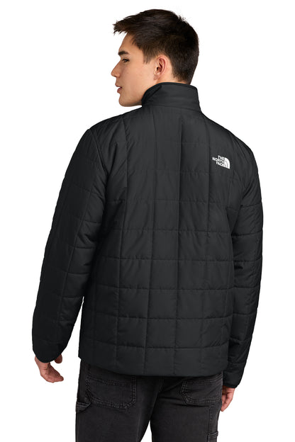 The North Face Iron Drift Quilted Jacket in TNF Black, back on model