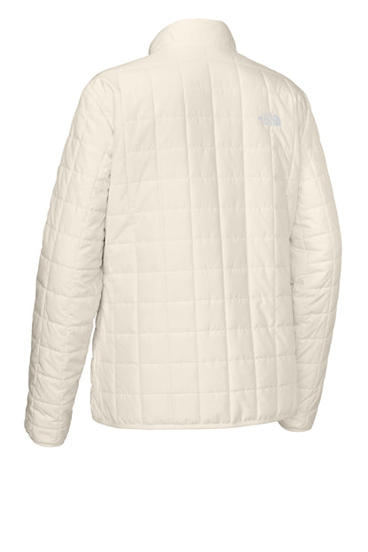 The North Face Women’s Iron Drift Quilted Jacket in White Dune, back flat