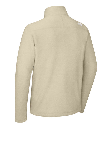 The North Face Textured Pine Grove 1/2-Zip in Gravel Heather, back flat