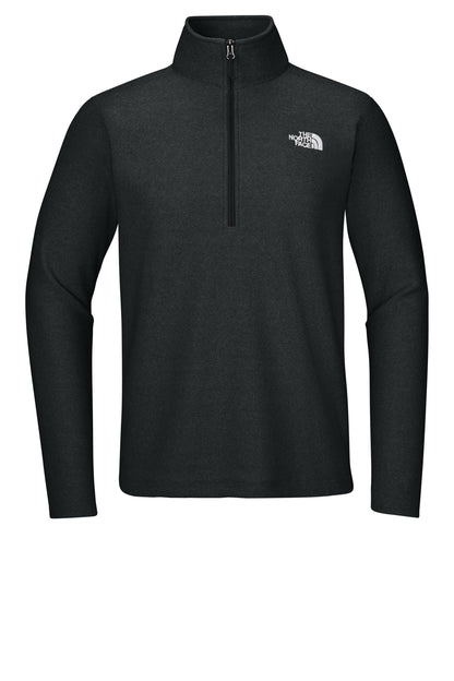The North Face Textured Pine Grove 1/2-Zip in TNF Black Heather, front flat