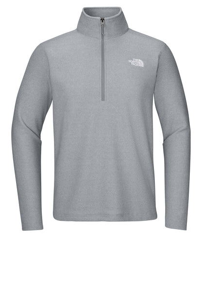 The North Face Textured Pine Grove 1/2-Zip in TNF Light Grey Heather, front flat