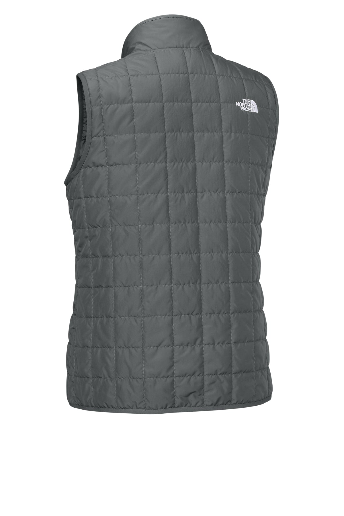 The North Face Women’s Iron Drift Quilted Vest in Smoked Pearl Grey, back flat