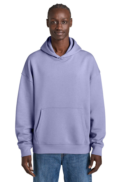 Stanley/Stella Unisex Chaser Hooded Sweatshirt in Violet, front on model