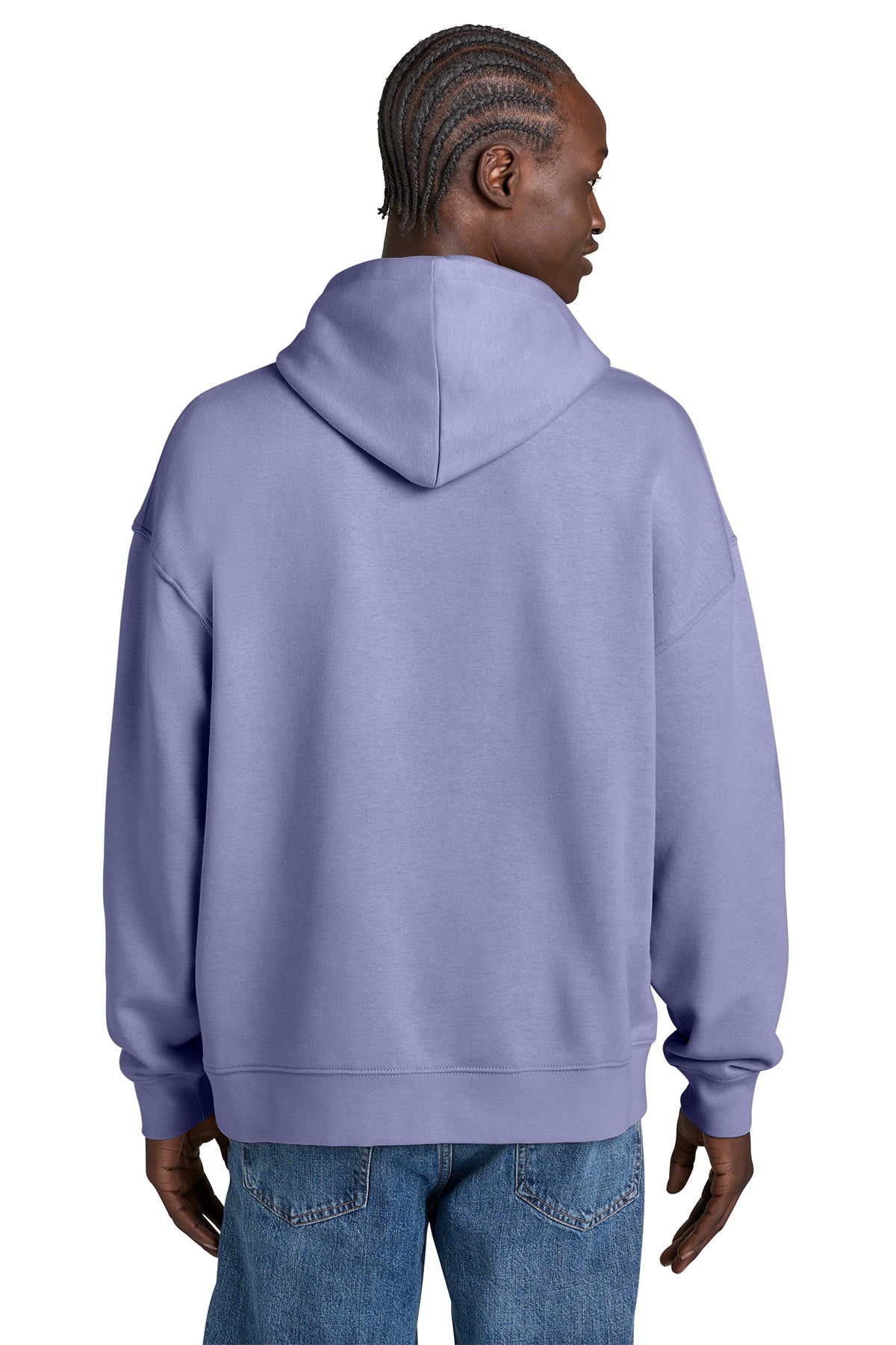 Stanley/Stella Unisex Chaser Hooded Sweatshirt in Violet, back on model