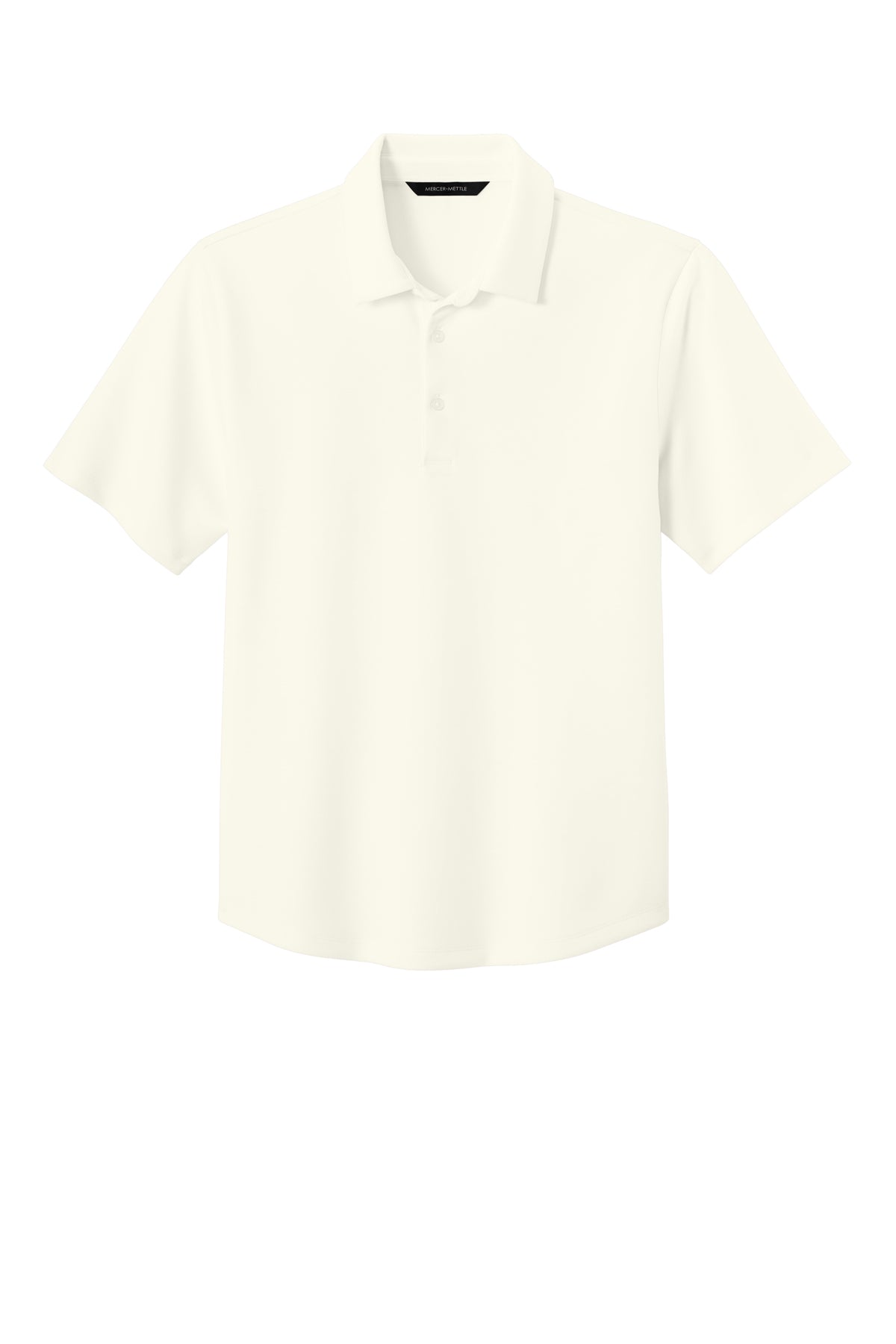 Mercer+Mettle Lite Spacer Polo in Ivory Chiffon, front flat
